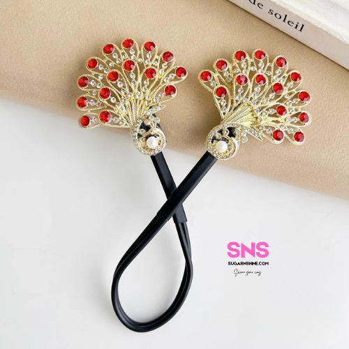 Hair Clip β Peacock Tail