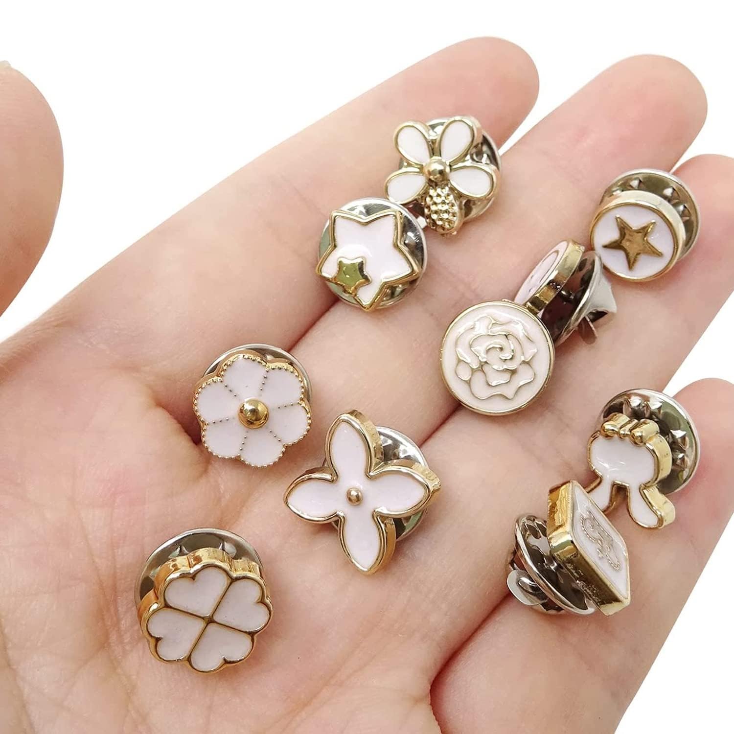 Decorative Shirt/ Jean Button Pins – Assorted Stylish Designs