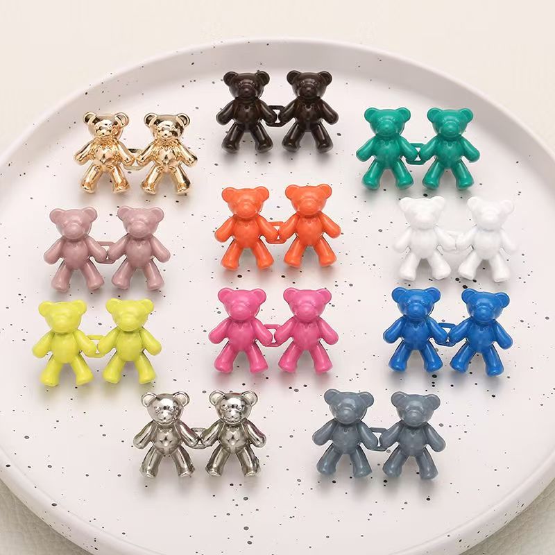 Teddy Bear Jean Waist Tightener Pins - Pack Of 4 Pairs